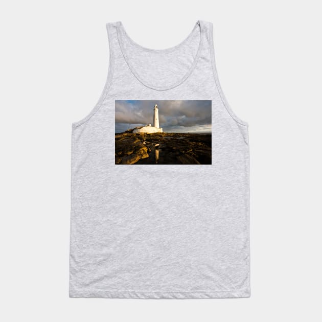 Reflecting on St Mary's Island Tank Top by Violaman